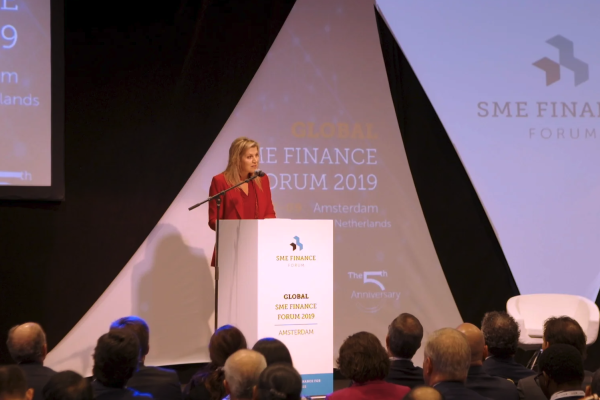 UNSGSA Queen Máxima speaks at the 2019 SME Finance Forum.